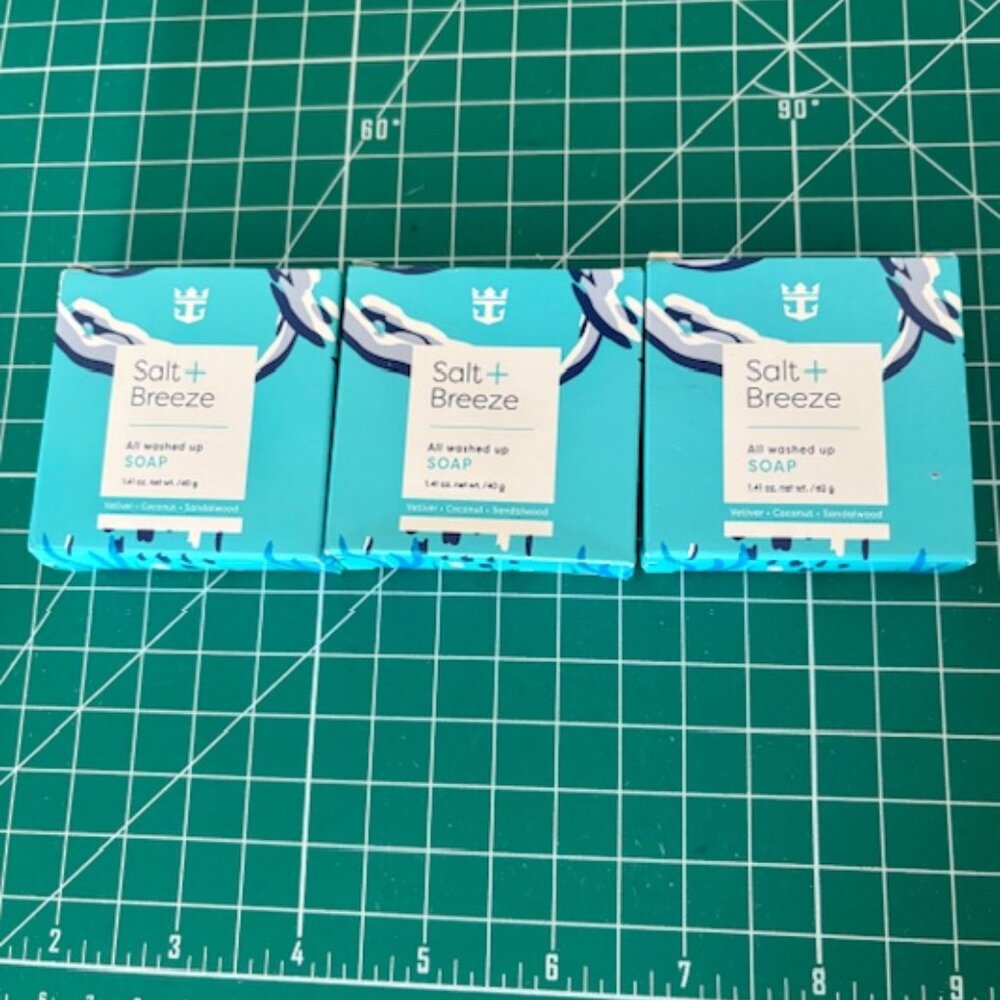 NEW-  Set of 3 Salt + Breeze Bar Soap